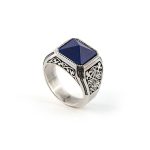 Lapis Lazuli Ring Sterling Silver - Yianni Jewelry - Image 2