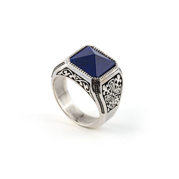 Lapis Lazuli Ring Sterling Silver - Yianni Jewelry - Image 2