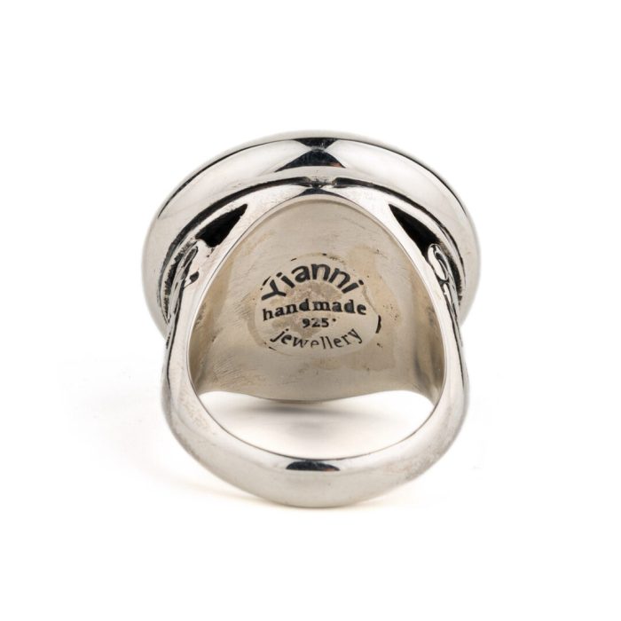 Byzantine Round Pearl Ring - Yianni Jewelry - Image 3