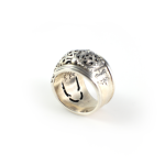 Round Floral Ring - Sterling Silver Yianni Jewelry - Image 3