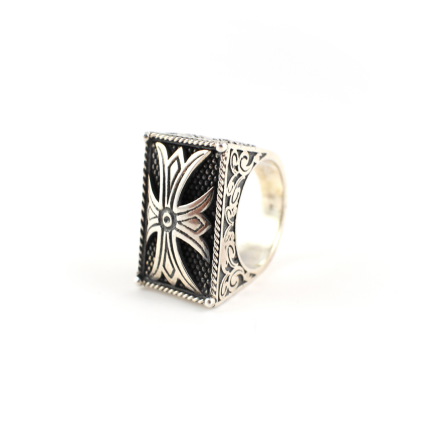 Byzantine Cross Ring Theodora - Yianni Jewelry