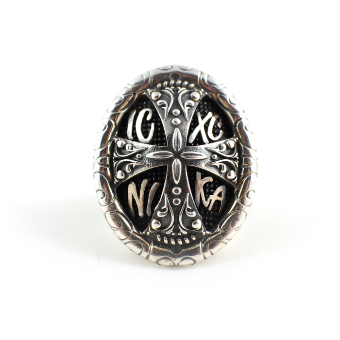 Byzantine Orthodox Ring IC-XC NIKA - Yianni Jewelry - Image 1