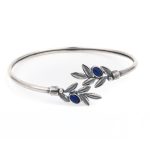Olive Leaves Bracelet With Stones