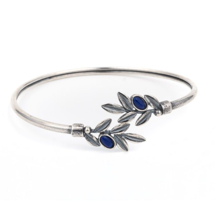 Olive Leaves Bracelet With Stones - Image 1