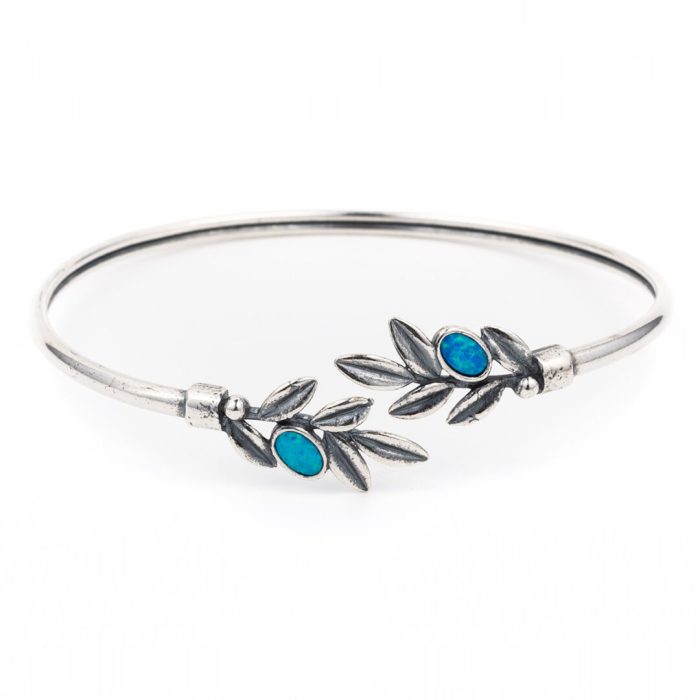 Olive Leaves Bracelet With Stones - Image 3