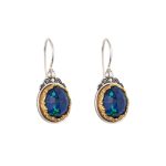 Gerochristo - Iris Earrings in Sterling Silver with Gold Plated Parts