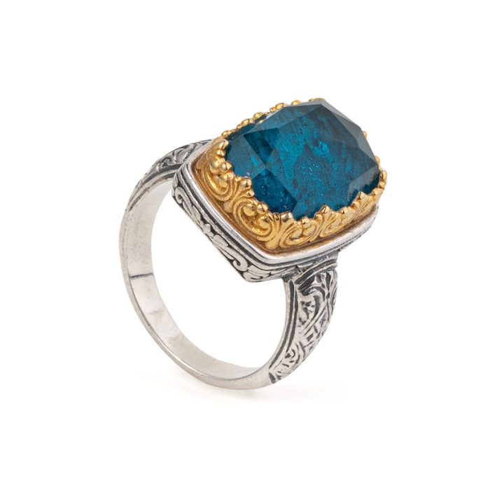 Gerochristo - Iris ring in Sterling Silver with Apatite - Image 2
