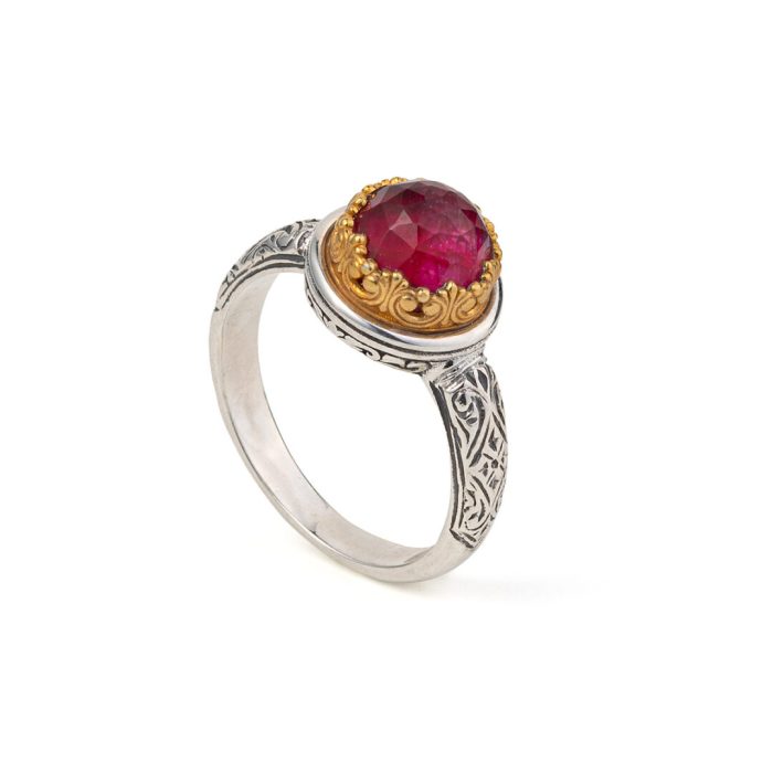 Gerochristo - Iris ring in Sterling Silver with Ruby - Image 2