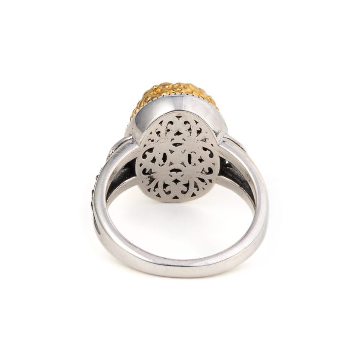 Gerochristo – Dione ring in sterling silver with Green Copper - Image 4