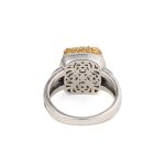 Gerochristo – Dione square ring in sterling silver with Mother of Pearl - Image 2