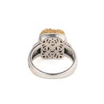 Gerochristo - Dione square ring in sterling silver with Ruby - Image 3