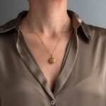 Gerochristo - Kallisto round pendant in Gold plated silver 925 - Image 2