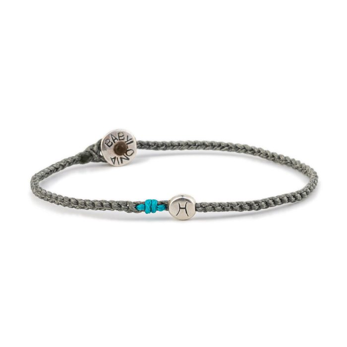 Babylonia Bracelet Zodiac Pisces Grey – 935 Sterling Silver - Image 1