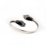Silver Lion's Head Cuff Bracelet - Image 6