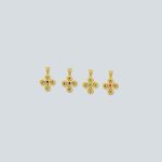 18K Gold Filigree Cross with rubies, emeralds and sapphires - Image 7