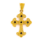 Multi precious Cross in 18K Gold - Image 5