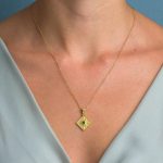 Byzantine Rhombus Pendant in Gold Plated Silver 925 - Image 2
