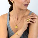 Phaistos Disc Chain Bracelet – 925 Sterling Silver and Gold Plated - Image 2