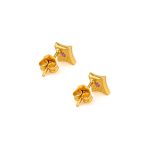 Byzantine Mini Star Stud Earrings with Zircon - Image 3