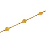 Phaistos Disc Chain Bracelet – 925 Sterling Silver and Gold Plated - Image 3