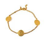 Phaistos Disc Chain Bracelet – 925 Sterling Silver and Gold Plated - Image 4
