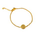 Phaistos Disc Chain Bracelet – Sterling Silver and Gold Plated - Image 5