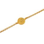 Phaistos Disc Chain Bracelet – Sterling Silver and Gold Plated - Image 4