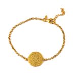 Phaistos Disc Chain Bracelet – Sterling Silver and Gold Plated - Image 7