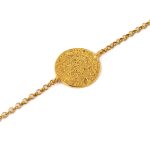 Phaistos Disc Chain Bracelet – Sterling Silver and Gold Plated - Image 3