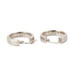 Greek Key Round Hoop Earrings – Sterling Silver & Gold-Plated - Image 9