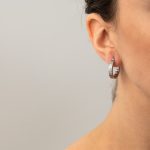 Greek Key Round Hoop Earrings – Sterling Silver & Gold-Plated - Image 8