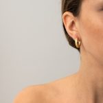 Greek Key Round Hoop Earrings – Sterling Silver & Gold-Plated - Image 6