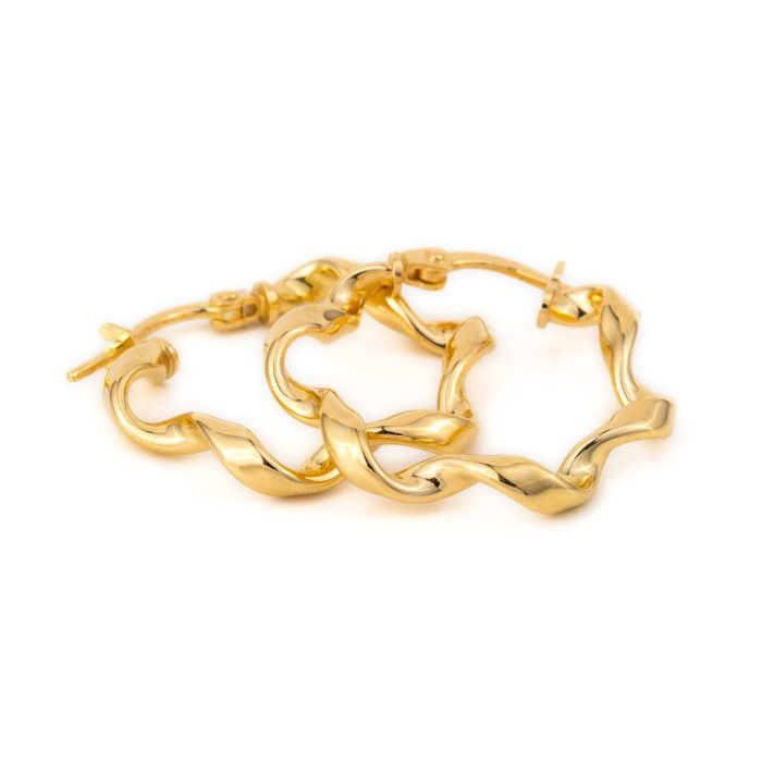 Sterling Silver Twisted Earrings - Image 3