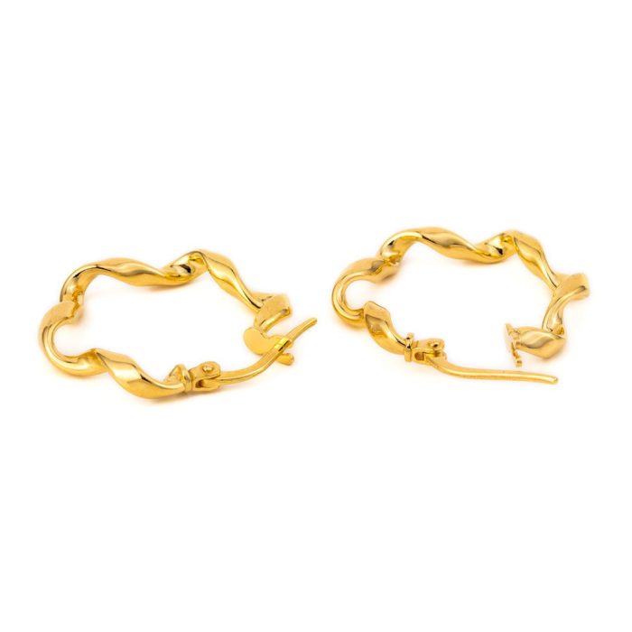 Sterling Silver Twisted Earrings - Image 4