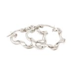 Sterling Silver Twisted Earrings