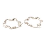 Sterling Silver Twisted Earrings - Image 2