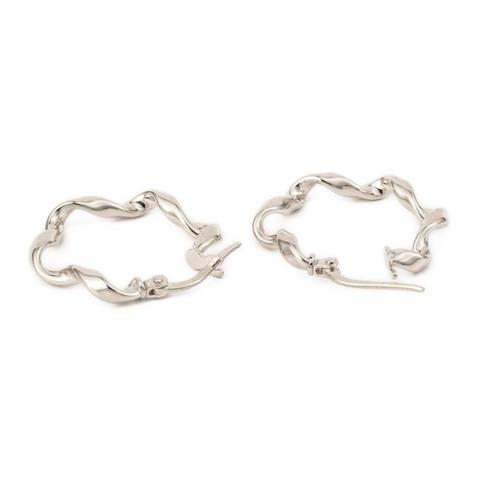 Sterling Silver Twisted Earrings - Image 2
