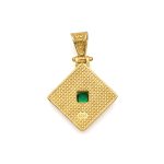 Byzantine Rhombus Pendant in Gold Plated Silver 925 - Image 3