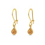 Byzantine Tear Drop Earrings with Zircon - Image 4