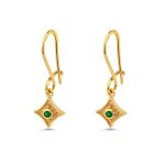 Byzantine Star Earrings with Zircon - Image 5