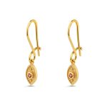 Evil Eye Drop Earrings with Zircon - Image 4