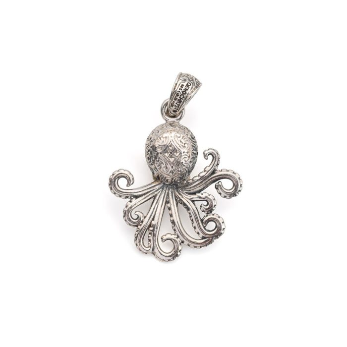 Gerochristo - Octopus Pendant in 18K Gold and Sterling Silver - Image 3
