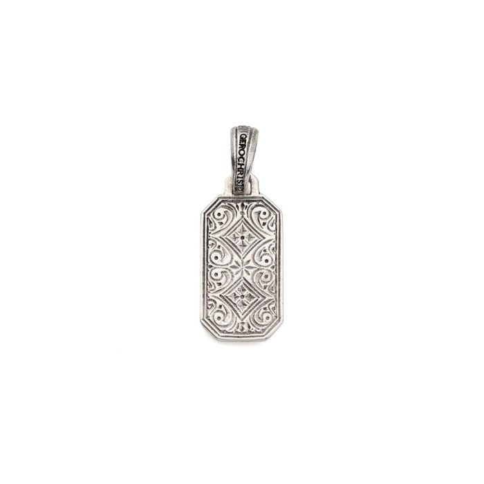 Gerochristo - Simplicity Cross Pattern Pendant in Sterling Silver - Image 3