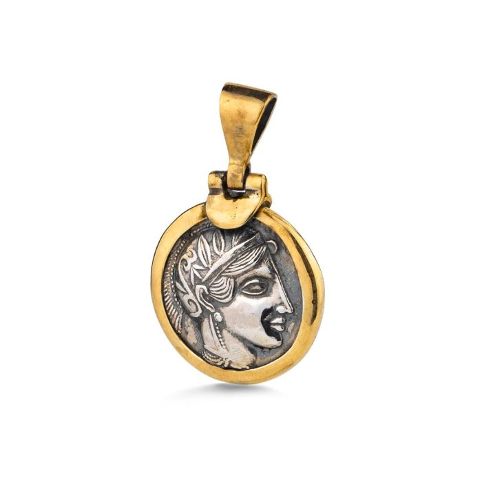 Athena Pendant in 925 Sterling Silver Gold Plated - Image 3