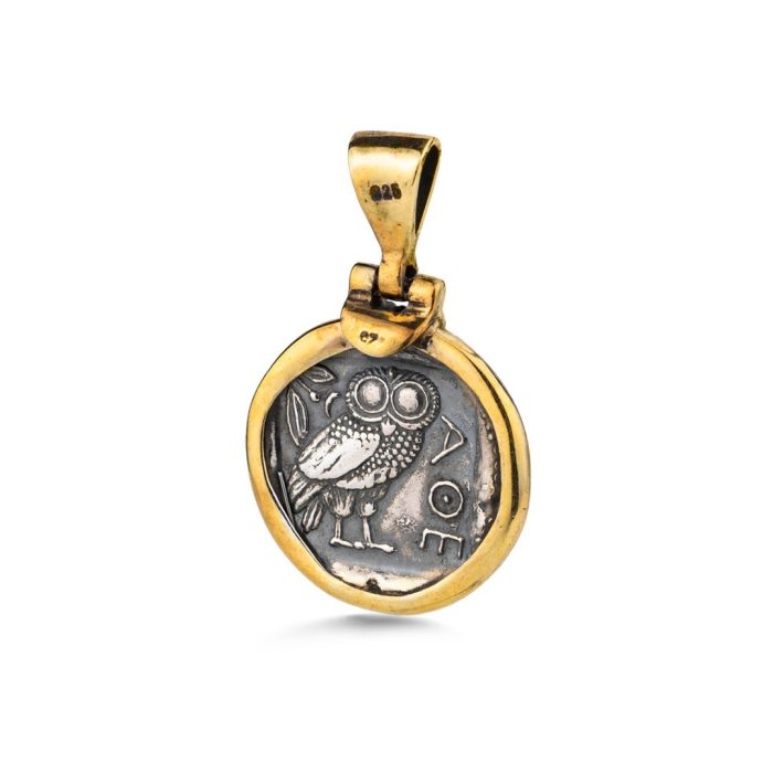 Athena Pendant in 925 Sterling Silver Gold Plated - Image 4