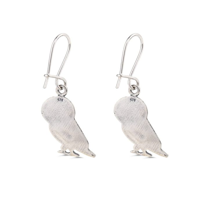 Wisdom Owl Earrings in 925 Sterling Silver - Image 3