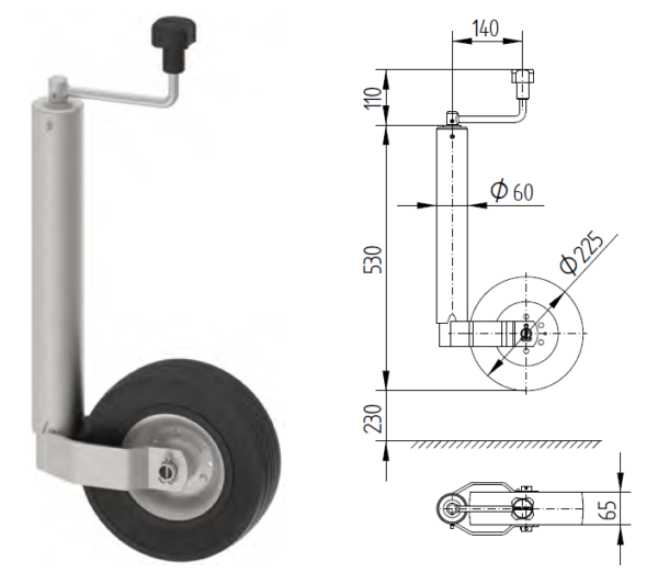 ΡΟΔΑΚΙ KNOTT ΒΑΡΕΩΣ ΤΥΠΟΥ Φ60 250KG