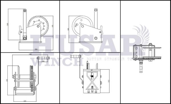 ΕΡΓΑΤΗΣ ΤΡΕΙΛΕΡ HUSAR 1600LBS/725KG - Image 2