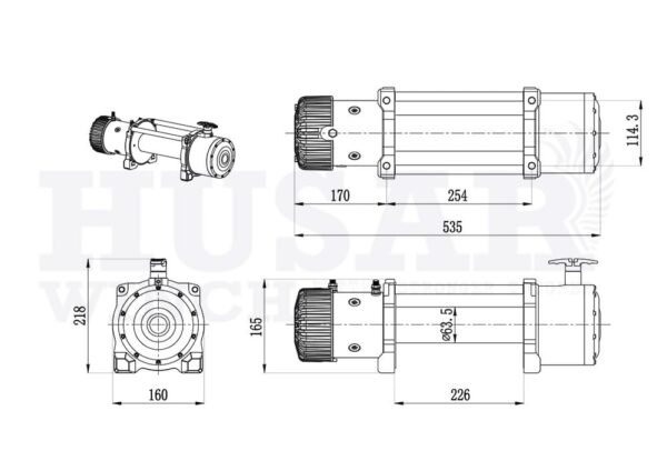 ΑΣΥΡΜΑΤΟΣ ΗΛΕΚΤΡΙΚΟΣ ΕΡΓΑΤΗΣ 12V 10000lb / 4540kg - Image 6
