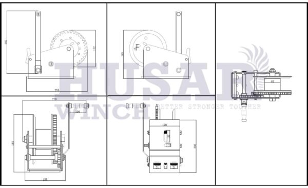 ΕΡΓΑΤΗΣ ΤΡΕΙΛΕΡ HUSAR ME IMANTA 2 ΤΑΧΥΤΗΤΕΣ ΓΙΑ 3500LBS/1578 KG - Image 2